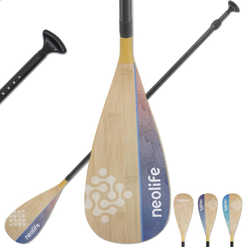 WONITAGO SUP Paddleboard Paddle with Carbon Fiber Shaft and PP Blade, Floating Adjustable Stand Up Paddle Board Paddle, 170-210 cm/68-84 Inches - Image 1